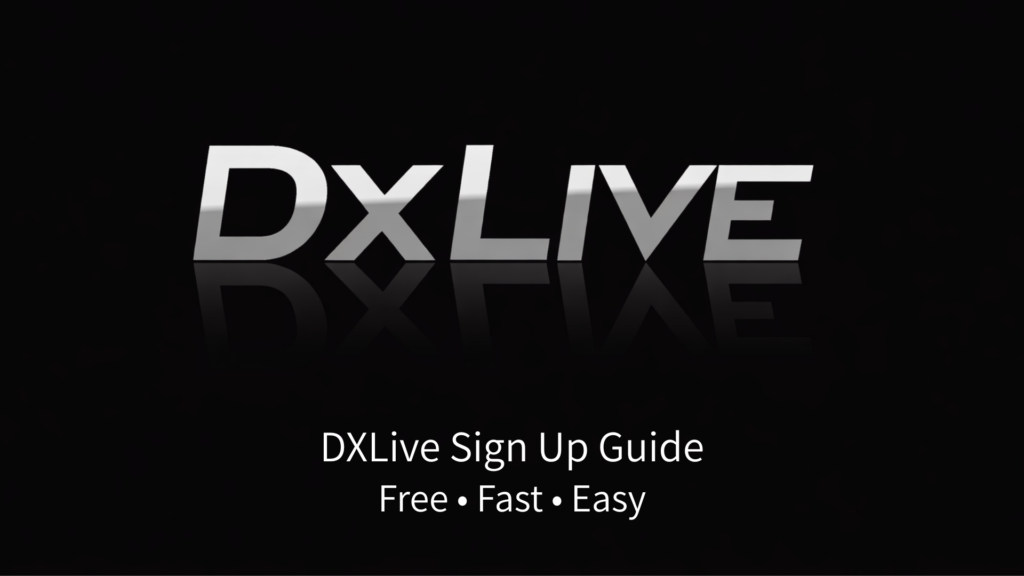 DXLive logo with text “DXLive Sign Up Guide – Free, Fast, Easy”, beginner-friendly registration guide image