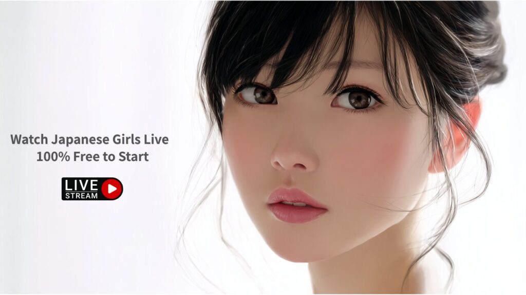 Cute Japanese girl promotional image for watching Japanese girls live on Stripchat for free