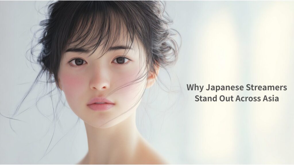 Japanese woman portrait representing why Japanese streamers stand out across Asia