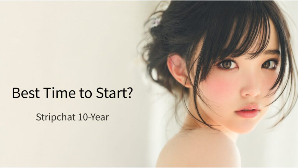 Japanese cam girl looking at camera best time to start Stripchat