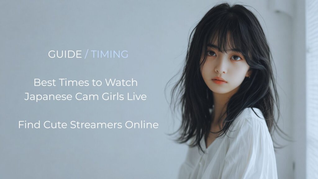 Best times to watch Japanese cam girls live hero image