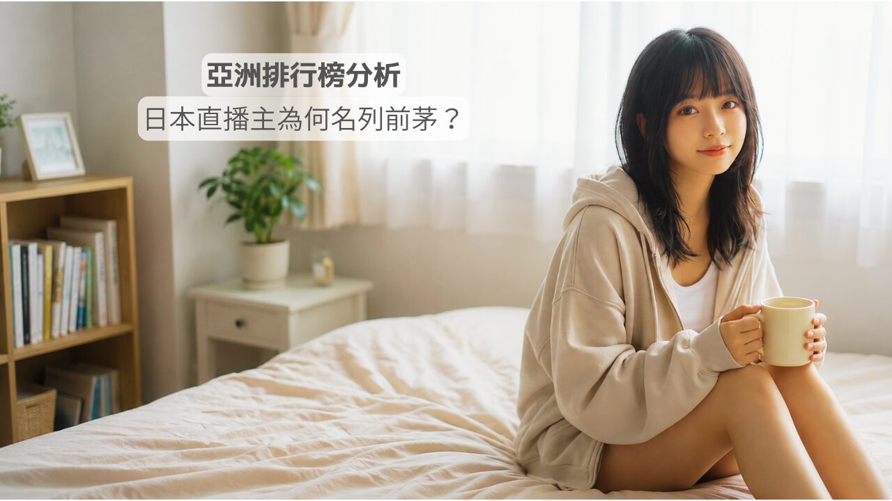 亞洲排行榜分析｜日本女生直播主的人氣趨勢